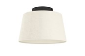 Lampen - EGLO FEBRES PLAFONDLAMP E27 ZWART/WIT - 901259