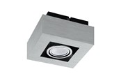 Lampen - EGLO LOKE 1 PLAFOND GEBORSTELD ALUMINIUM - 91352