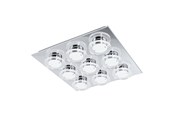 Lampen - EGLO CISTERNO PLAFOND 9X4,5W CHROOM/ACRYL - 94487