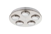 Lampen - EGLO LOMBES PLAFOND 5X4.2W GS - 94546