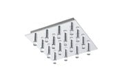 Lampen - EGLO TEOCELO PLAFONDLAMP 16L 2080LM 370X370 CHROOM - 95363