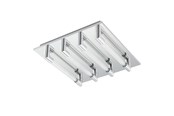 Lampen - EGLO VELARDE PLAFONDLAMP 4X470LM 320X320 CHROOM - 95397