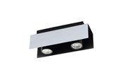 Lampen - EGLO VISERBA PLAFONDLAMP 2X400LM ALU - 97395