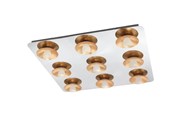 Lampen - EGLO TORANO PLAFONDLAMP 9X510LM DIMMPB. CHROOM/GOUD - 97525