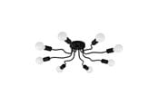 Lampen - EGLO ORAZIO PLAFONDLAMP Ø680 8XE27 ZWART - 97984