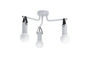 Lampen - EGLO APRICALE PLAFONDLAMP E27 3L GRIJS/ZWART - 98281