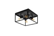 Lampen - EGLO SILENTINA PLAFONDLAMP 4XE27 ZWART - 98334