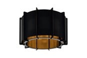 Lampen - EGLO PINETA PLAFONDLAMP E27 ZWART/GOUD - 98339