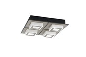 Lampen - EGLO MASIANO 1 WAND/PLAFOND 4L ZWART/SATIJN - 99364