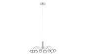 Lampen - EGLO MALAGON KROONLUCHTER 8L CHROOM - 39149