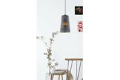 Lampen - EGLO HONEYBOURNE HANGER E27 DONKER ZINK - 43107