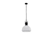 Lampen - EGLO COMBWICH 1 HANGLAMP E27 Ø380 ZWART/OPAAL - 43302
