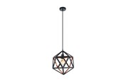 Lampen - EGLO EMBLETON 1 HANGLAMP E27 Ø305 ZWART/KOPER - 43348