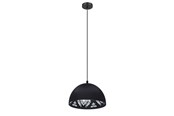 Lampen - EGLO CONGRESBURY HANGER ZWART MET WIT PATROON - 43472