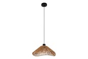 Lampen - EGLO LAVISTER HANGER Ø390 E27 ZWART/NATUREL FSC - 44072
