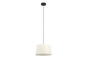 Lampen - EGLO FEBRES HANGER E27 ZWART/WIT - 901262