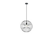 Lampen - EGLO OKINZURI HANGLAMP E27 Ø450 ZWART CHROOM - 98688