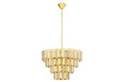 Lampen - EGLO ERSEKA HANGER 7L E14 MESSING/KRISTAL - 99097
