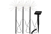 Lampen - EGLO ZONNECEL KIT BEDSTANDER 3L STAR 800MA WARM WIT ZWART - 48884