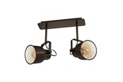 Lampen - EGLO MITCHLEY SPOT 2XE27 L470 ZWART - 43386