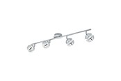 Lampen - EGLO NOCITO 1 SPOT 4L CHROOM/WIT - 95481