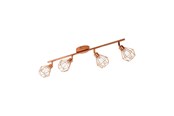 Lampen - EGLO ZAPATA SPOT 4L KOPER - 95548