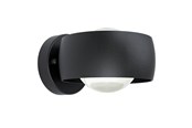 Lampen - EGLO TREVIOLO 1 BUITENMUUR 2X2,2W 2X230LM IP44 ZWART - 98706