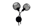 Lampen - EGLO WRINGTON 1 WALL 2XE14 H355 ZWART - 43375