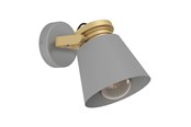 Lampen - EGLO TWICKEN WALL E27 GRIJS/GOUD - 43835