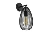Lampen - EGLO CLEVEDON MUUR ZWART - 49143