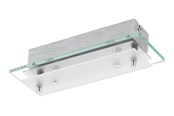 Lampen - EGLO FRES 2 WAND 2L 250X85 SATIJN/HELDER - 93885