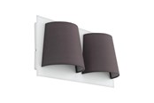 Lampen - EGLO SERRAVALLE WALL 2X410LM WIT/GRIJS - 97625