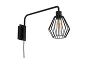 Lampen - EGLO TABILLANO 1 WALL E27 D500 ZWART - 99349