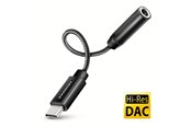 USB-kabel - AXAGON Hi-Res Audio Adapter - USB-C to 3.5 mm Audio Jack (female) - 10 cm - ADA-HC
