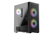 Case - LC Power Gaming 717W Meshwork_L Dark - Case - Tower - Zwart - LC-717B-ON