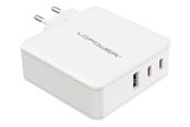 Mobiel - Adapters & Opladers - LC Power LC-GAN-100 power adapter - GaN - USB 2 x USB-C - 100 Watt - LC-GAN-100