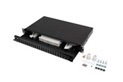 Accessoires - Lanberg Rackmount 19" 1U Fiber Patch Panel 24xsc Duplex / 24XLC Quad Black - FOP1-24SD-LQB