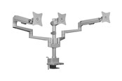 Monitorbevestiging - ICY BOX mounting kit - adjustable arm - for 3 flat panels - silver/grey - IB-MS525-T