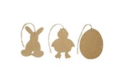 Schrijf- en tekenartikelen - Creativ Company - Easter pendants papier-mâché 6 pcs. - 267343