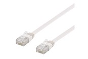 Netwerk - kabel - Deltaco TP-615V-FL - patch cable - 15 m - white - Wit - 15m - TP-615V-FL