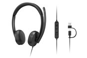 Headphones/Headsets - Lenovo Wired VoIP Headset 5000 (Teams) USB-C - 4XD1R88995