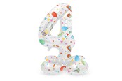 Speelgoed - Folat BV - Standing Foil Balloon Joyful Party Number 4 - 72cm - 63964