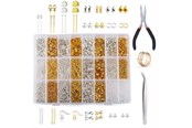 Hobby artikelen - Pro Metaal Sieradenset - Metalen Kralen - 1200 st - 7110-metallic