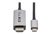 Beelscherm- en tv-kabel - Eaton Tripp Lite Series USB-C to HDMI Active Adapter Cable M/M 8K60 Hz 4K 144Hz HDR 4:4:4 HDCP 2.3 Black 6ft - U444-006-H8K6