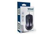 Muis - Gembird - mouse - USB - Muis - Optisch - 4 knoppen - Zwart - MUS-4B-01L