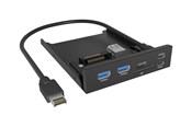 USB hub - ICY BOX IB-HUB1419-i3 USB hub - 4 - Zwart - IB-HUB1419-I3