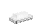 Mobiel - Adapters & Opladers - 4smarts Charging station Team 100W 1x USB-A port 5x USB-C ports includes 6 cables silver - 541281