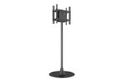 Muurbevestigingen, AV-bevestigingen & AV-meubels - Multibrackets M Pro Series stand - modular - for 2 LCD displays - single pole floorbase round B2B - black - Max 100 kg - recommended for 65" - 7350105219115