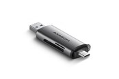 Geheugenkaart - adapter en kaartlezer - AXAGON SuperSpeed USB-C & USB-A SD / microSD Card Reader - CRE-SAC