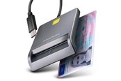 Geheugenkaart - adapter en kaartlezer - AXAGON USB-C Smart Card / ID Card FlatReader - CRE-SM3TC